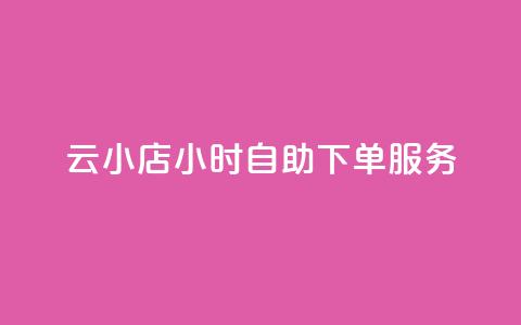 云小店24小时自助下单服务 第1张 云小店24小时自助下单服务 第1张