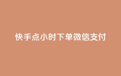 快手点24小时下单微信支付 - 快手推广上热门软件下载 第1张 快手点24小时下单微信支付 - 快手推广上热门软件下载 第1张