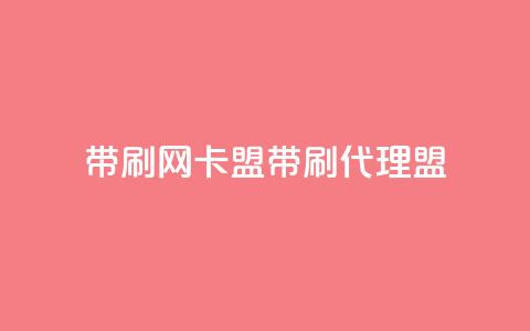 qq带刷网卡盟(QQ带刷代理盟)  第1张