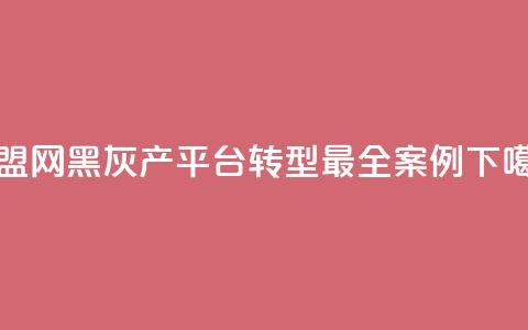 卡盟网,黑灰产平台转型最全案例 第1张 卡盟网,黑灰产平台转型最全案例 第1张