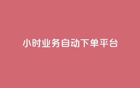 24小时业务自动下单平台 - 全天候自动下单平台助力业务畅行无阻~ 第1张 24小时业务自动下单平台 - 全天候自动下单平台助力业务畅行无阻~ 第1张
