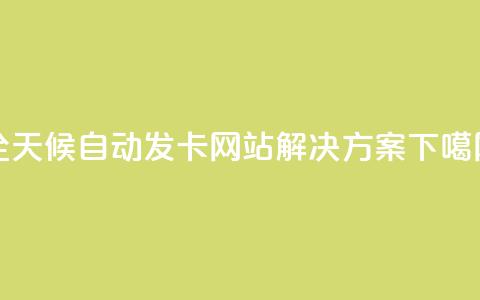 全天候自动发卡网站解决方案 第1张 全天候自动发卡网站解决方案 第1张