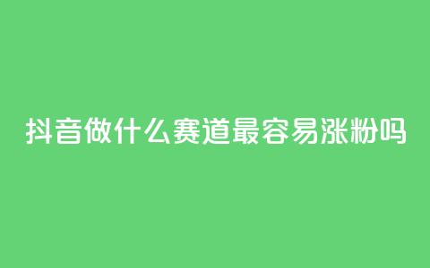 抖音做什么赛道最容易涨粉吗 - 利云卡盟 第1张 抖音做什么赛道最容易涨粉吗 - 利云卡盟 第1张