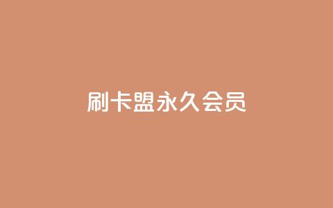 刷卡盟qq永久会员 - 刷卡盟QQ会员永久享受特权。 第1张 刷卡盟qq永久会员 - 刷卡盟QQ会员永久享受特权。 第1张