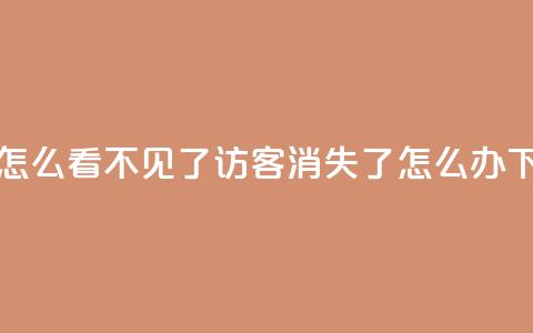qq访客怎么看不见了 - qq访客消失了怎么办! 第1张 qq访客怎么看不见了 - qq访客消失了怎么办! 第1张