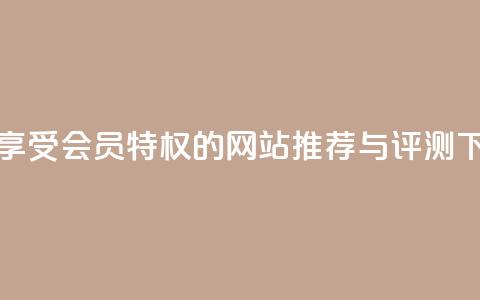 永久享受会员特权的网站推荐与评测 第1张 永久享受会员特权的网站推荐与评测 第1张
