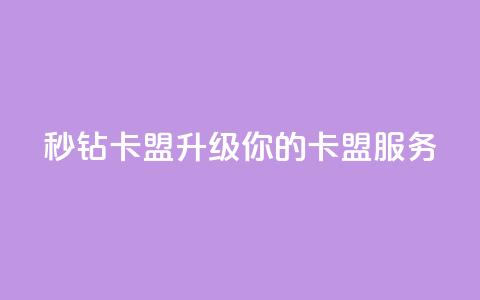 秒钻卡盟(升级你的卡盟服务) 第1张 秒钻卡盟(升级你的卡盟服务) 第1张