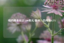纽约期金站上3200美元/盎司，日内涨0.37%