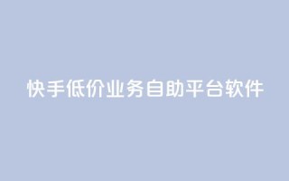 快手低价业务自助平台软件 - qq主页点赞怎么能上十万