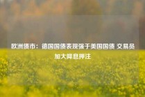 欧洲债市：德国国债表现强于美国国债 交易员加大降息押注