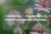 一手货源低价商品，一手货源低价商品怎么卖，优质低价商品的采购秘诀亿乐社区SUP货源站