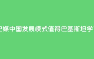 巴媒：中国发展模式值得巴基斯坦学习