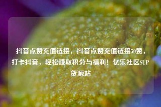 抖音点赞充值链接，抖音点赞充值链接50赞，打卡抖音，轻松赚取积分与福利！亿乐社区SUP货源站