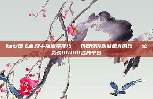 ks双击飞速,快手涨流量技巧 - 抖音涨假粉丝是真的吗 免费领10000名片平台  第1张