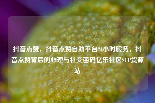 抖音点赞	，抖音点赞自助平台24小时服务，抖音点赞背后的心理与社交密码亿乐社区SUP货源站  第1张