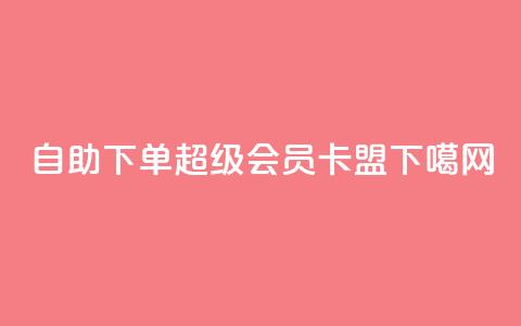 qq自助下单 - 超级会员卡盟  第1张