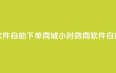 24小时微商软件自助下单商城 → 24小时微商软件自助购物平台 第1张 24小时微商软件自助下单商城 → 24小时微商软件自助购物平台 第1张