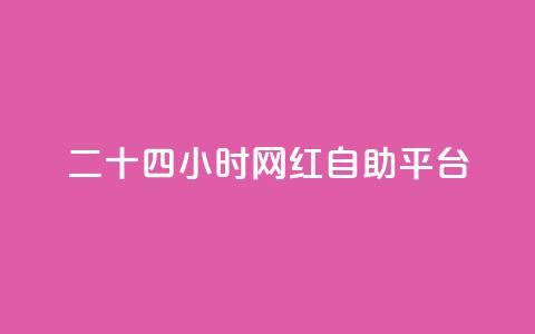 二十四小时网红自助平台 - 24小时自助平台：引爆网红梦想的最佳选择~  第1张