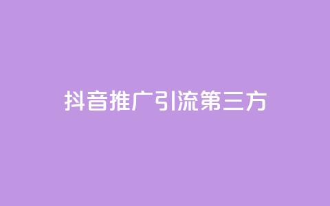 抖音推广引流第三方 - 抖音推广引流，掌握第三方技巧，提升营销效果~  第1张