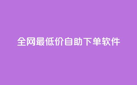 全网最低价自助下单软件,ks自动下单平台 - qq赞0.1元一万 qq号自助下单  第1张