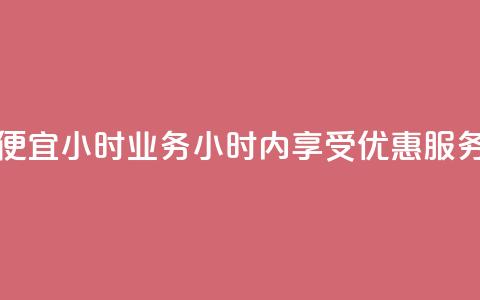 ks便宜24小时业务(24小时内享受KS优惠服务)  第1张