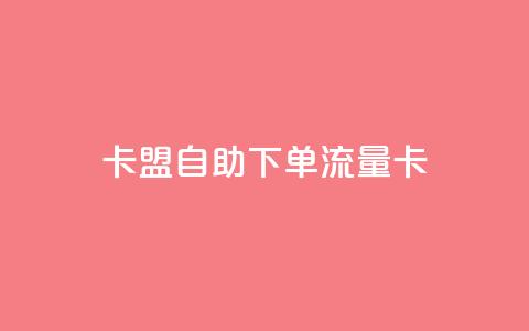 卡盟自助下单流量卡,dnf卡盟24小时自动发卡平台 - 低价vip会员发卡网 24小时在线回收抖音号  第1张