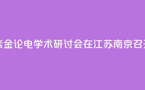 第九届紫金论电学术研讨会在江苏南京召开  第1张