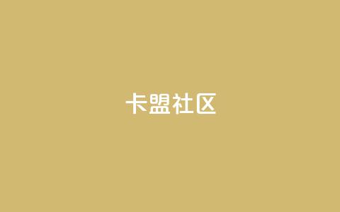卡盟社区 - 卡盟社区：聚焦数字服务的新兴平台探索~  第1张