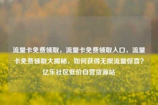 流量卡免费领取，流量卡免费领取入口，流量卡免费领取大揭秘，如何获得无限流量惊喜？亿乐社区低价自营货源站