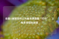 全国35城居民对公共服务满意度“打分”，上海多项指标居首