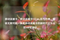 移动流量卡，移动流量卡9元300g官方办理，解锁无限可能—探索移动流量卡的新时代亿乐社区SUP货源站