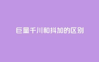 巨量千川和抖加的区别,快手双击自助业务平台 - 永久会员 - 卡盟刷qq空间访客