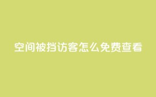qq空间被挡访客怎么免费查看 - 如何免费查看被屏蔽的QQ空间访客记录。