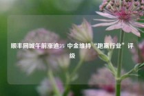 顺丰同城午前涨逾5% 中金维持“跑赢行业”评级
