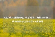 快手购买粉丝网站，快手购物，解锁购买粉丝的神秘网站亿乐社区SUP货源站