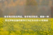 快手购买粉丝网站，快手购买粉丝，揭秘一种非法获取流量的黑市行为亿乐社区SUP货源站