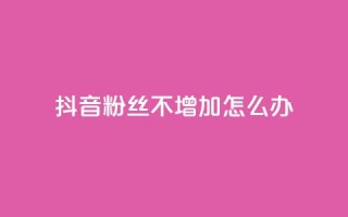 抖音粉丝不增加怎么办 - 抖音粉丝增长停滞该如何应对!