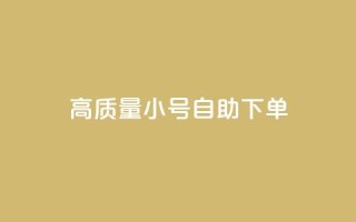 qq高质量小号自助下单 - QQ高质量小号自助下单，便捷又可靠，一键解决需求~