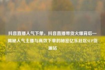 抖音直播人气下单，抖音直播带货火爆背后—揭秘人气主播与高效下单的秘密亿乐社区SUP货源站