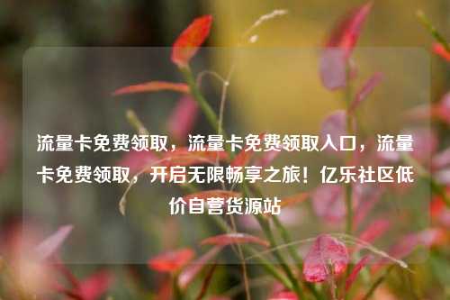 流量卡免费领取，流量卡免费领取入口，流量卡免费领取	，开启无限畅享之旅！亿乐社区低价自营货源站  第1张