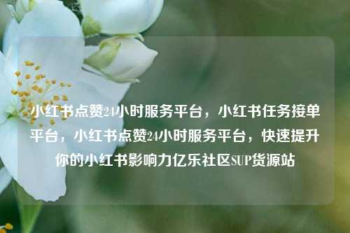 小红书点赞24小时服务平台，小红书任务接单平台	，小红书点赞24小时服务平台，快速提升你的小红书影响力亿乐社区SUP货源站  第1张