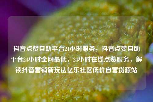 抖音点赞自助平台24小时服务，抖音点赞自助平台24小时全网最低，24小时在线点赞服务	，解锁抖音营销新玩法亿乐社区低价自营货源站  第1张