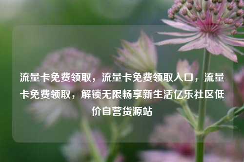 流量卡免费领取，流量卡免费领取入口	，流量卡免费领取，解锁无限畅享新生活亿乐社区低价自营货源站  第1张